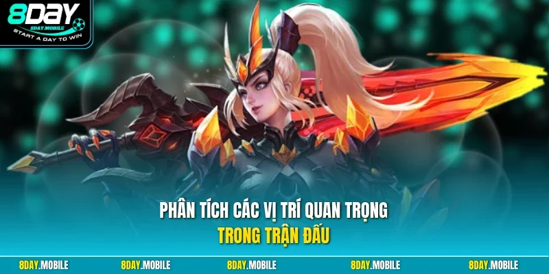 Phân tích các vị trí quan trọng trong trận đấu